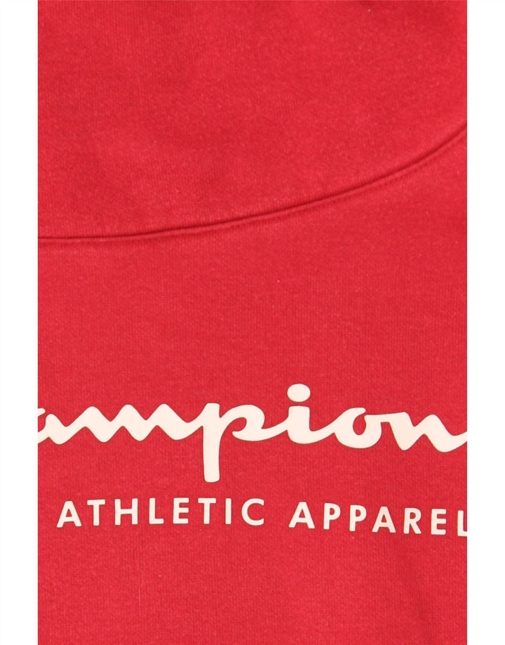 Champion moletom feminino cropped com capuz UK 14 médio vermelho