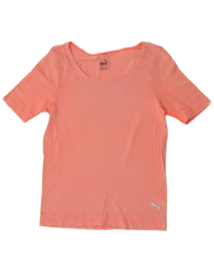 Puma Camiseta Feminina Top UK 10 Pequena Laranja