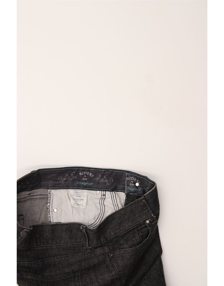 LEE Womens Riders Straight Jeans US 12 Large W34 L26 Grey Cotton Vintage Lee and Second-Hand Lee from Messina Hembry 