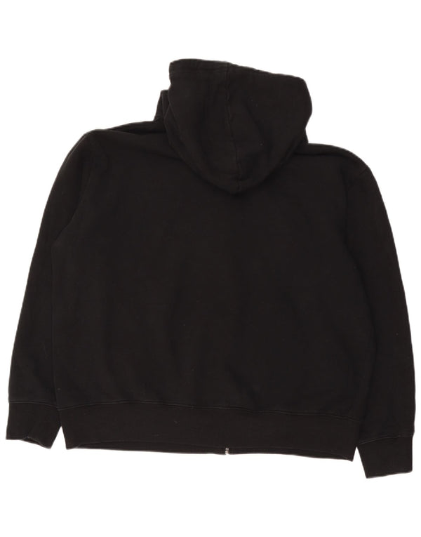 Suéter feminino Marks & Spencer com capuz e zíper UK 18 XL algodão preto