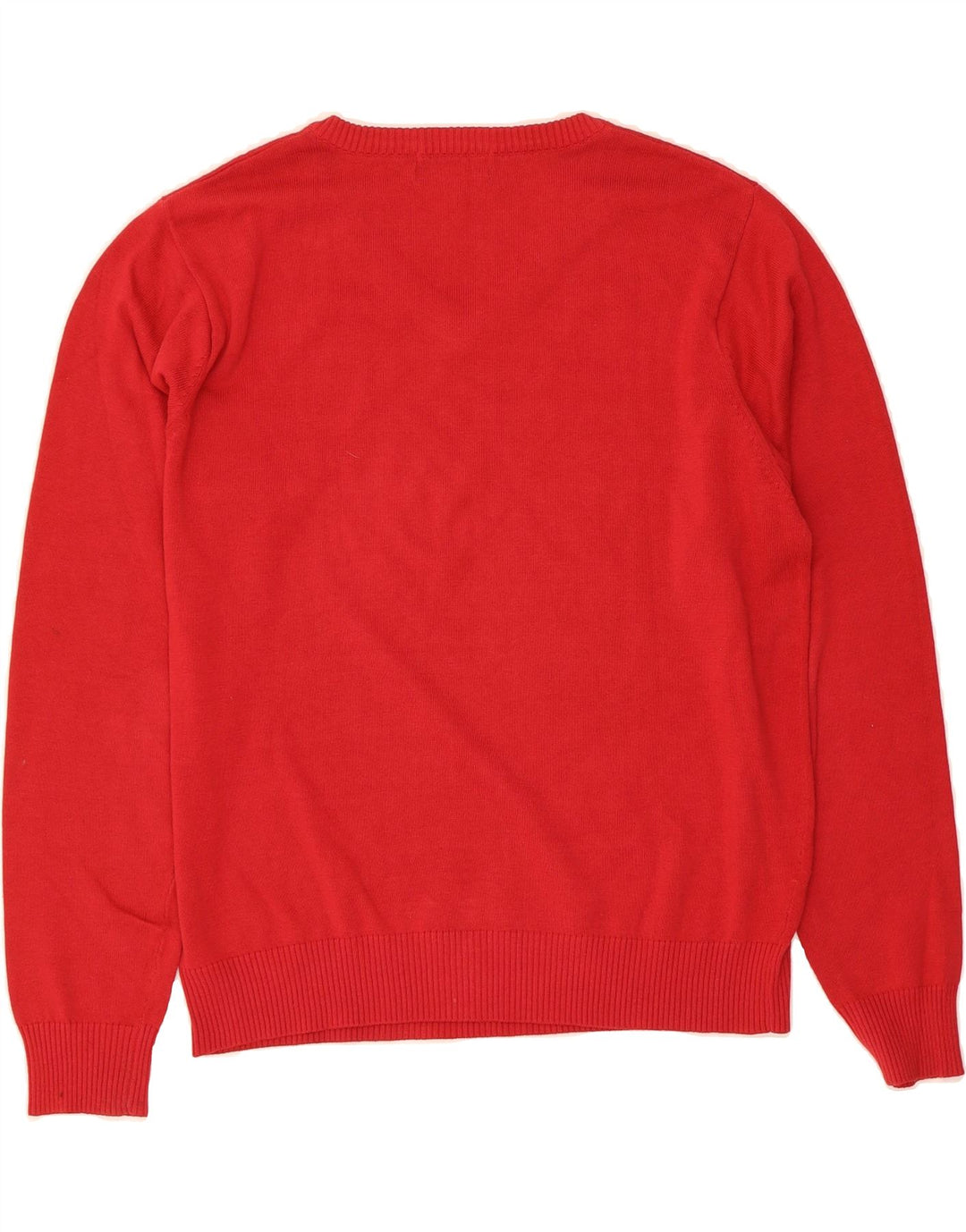 COLMAR Mens V-Neck Jumper Sweater Large Red Cotton Vintage Colmar and Second-Hand Colmar from Messina Hembry 