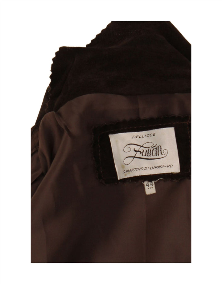 Jaqueta masculina vintage de camurça IT 44 XS marrom