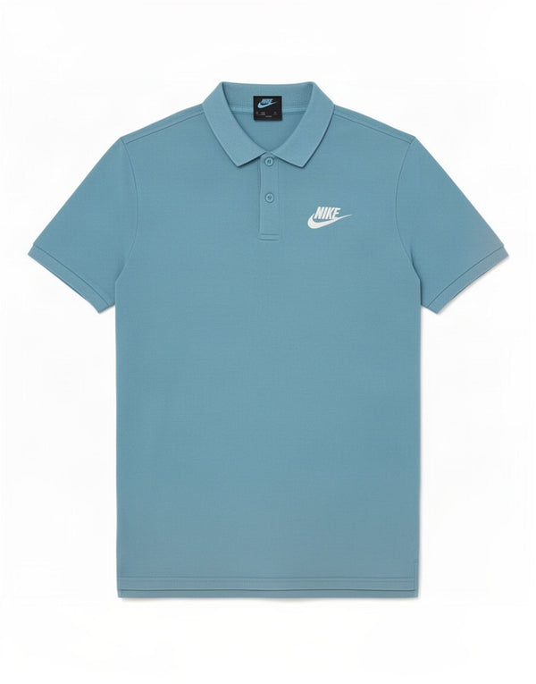 Camisa polo masculina Nike grande algodão azul