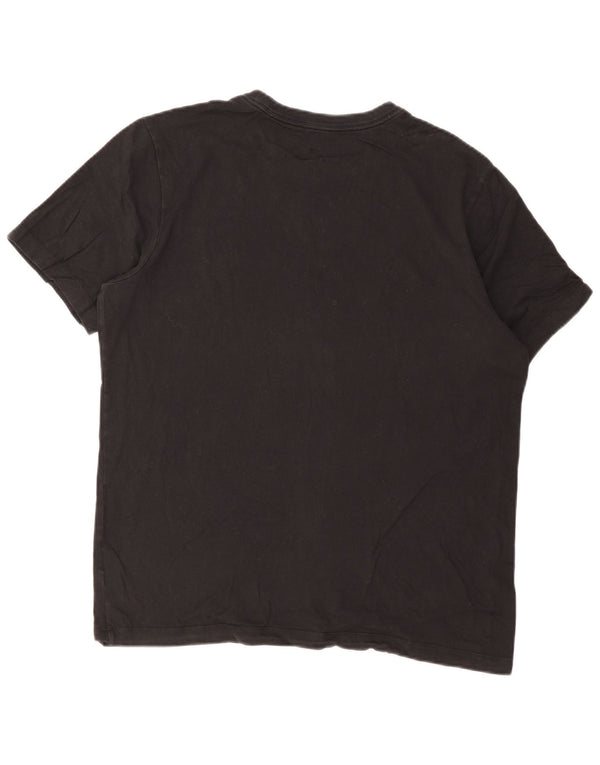 Camiseta gráfica masculina Nike grande algodão preto