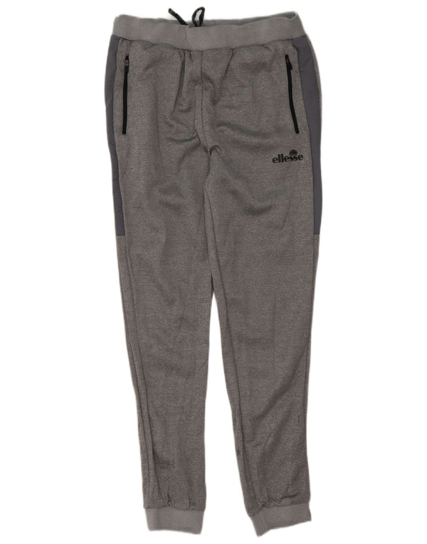 Calça de treino masculina Ellesse Joggers grande poliéster manchado cinza