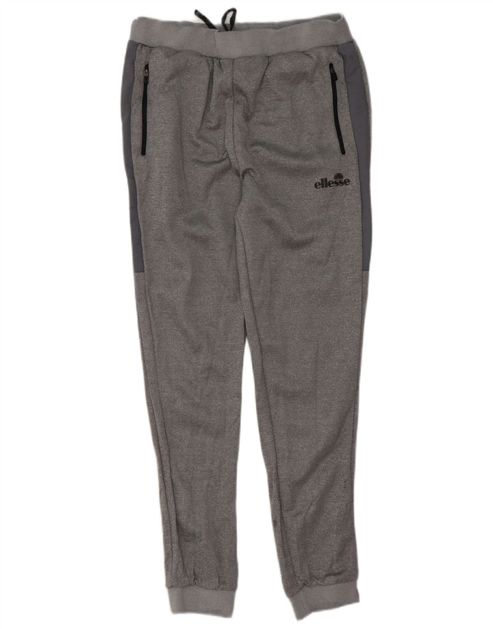 Calça de treino masculina Ellesse Joggers grande poliéster manchado cinza