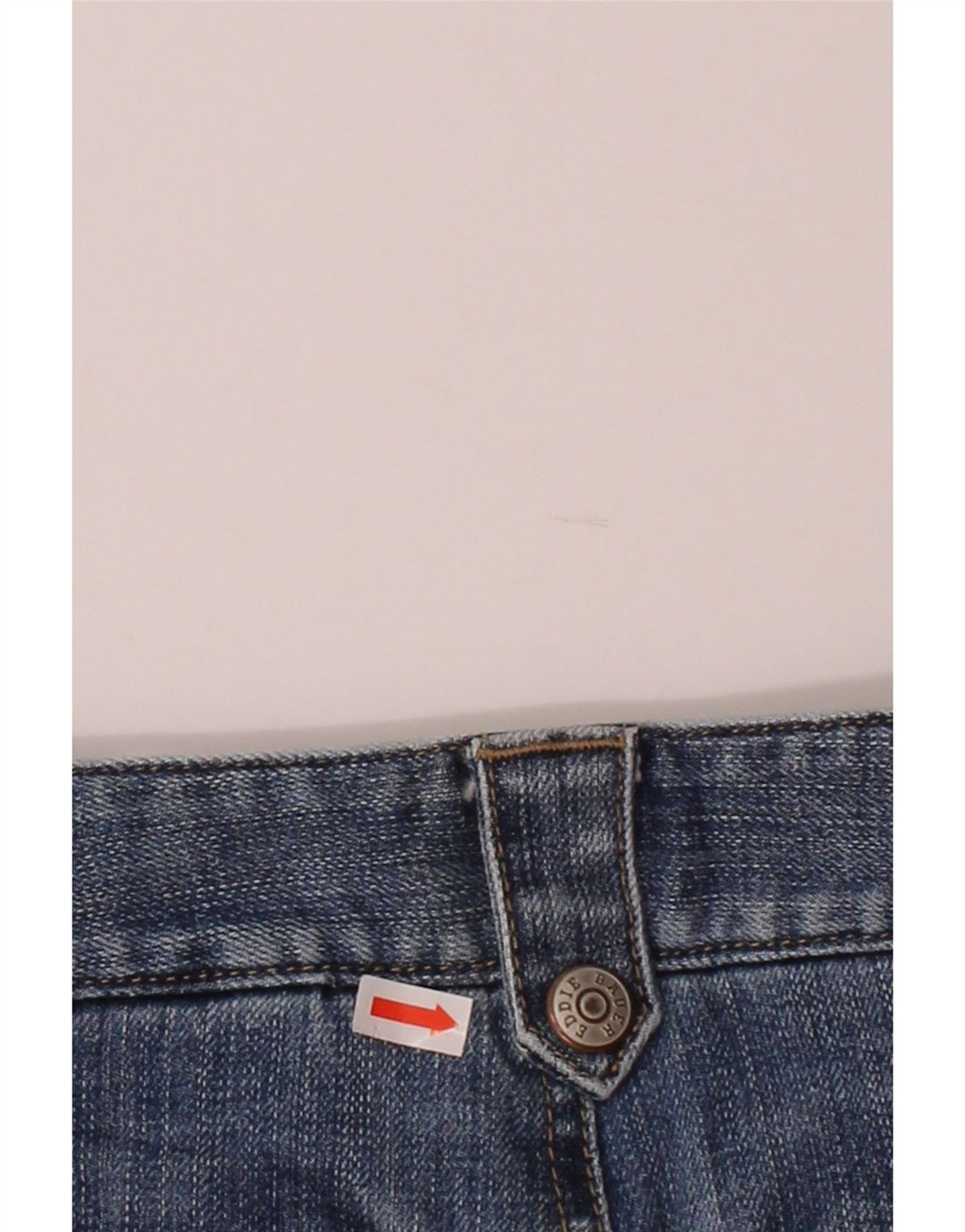 Calça capri feminina EDDIE BAUER EUA 6 médio W30 L19 algodão azul