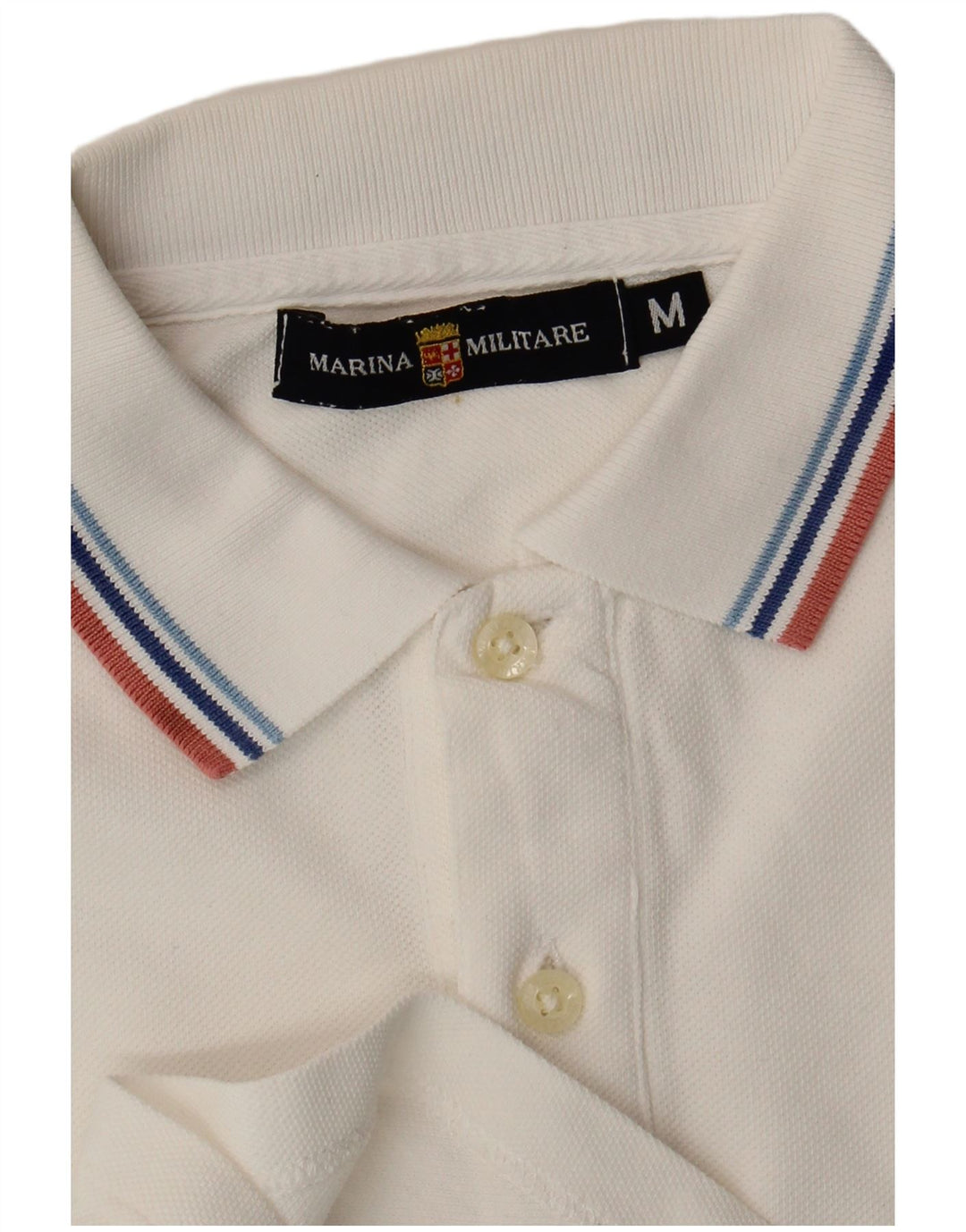 Polo masculino Marina Militare médio branco