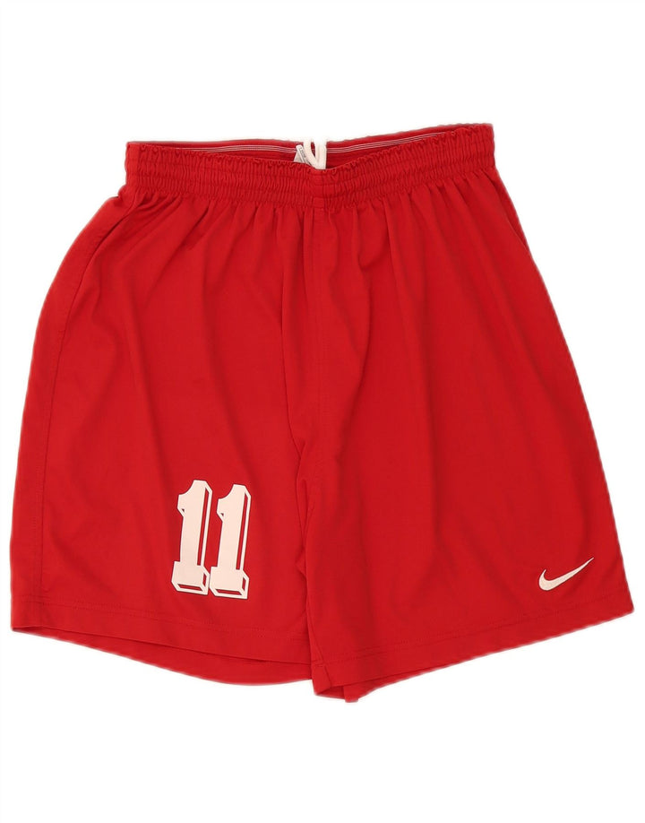 Shorts esportivos gráficos masculinos Nike UK 34/36 grande poliéster vermelho