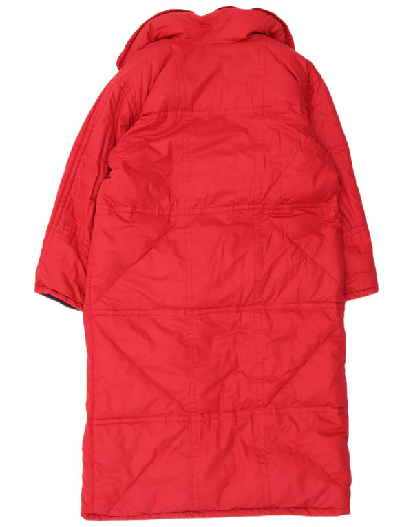 HEAD Casaco feminino superdimensionado reversível acolchoado IT 48 XL algodão vermelho