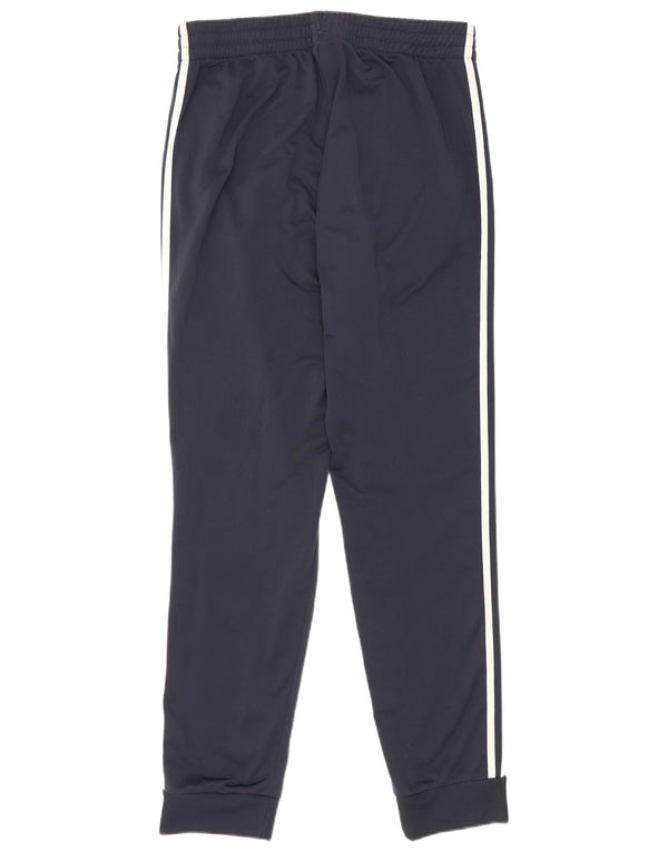 Adidas Mens Treino Calças Joggers UK 40/42 Médio Azul Marinho Poliéster