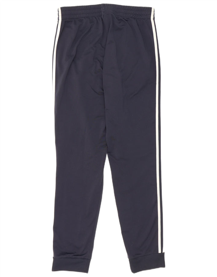 Adidas Mens Treino Calças Joggers UK 40/42 Médio Azul Marinho Poliéster