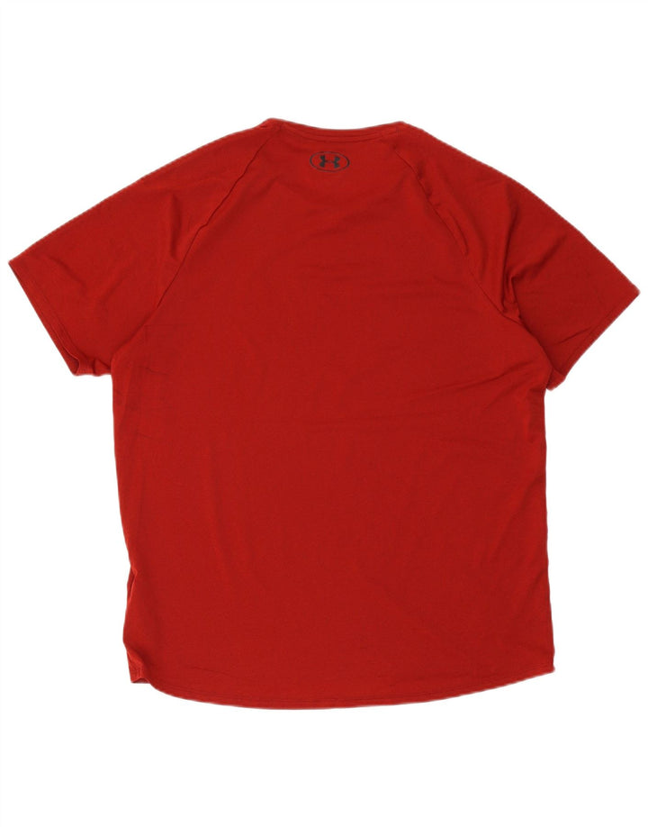 Camiseta masculina Under Armour grande poliéster vermelho