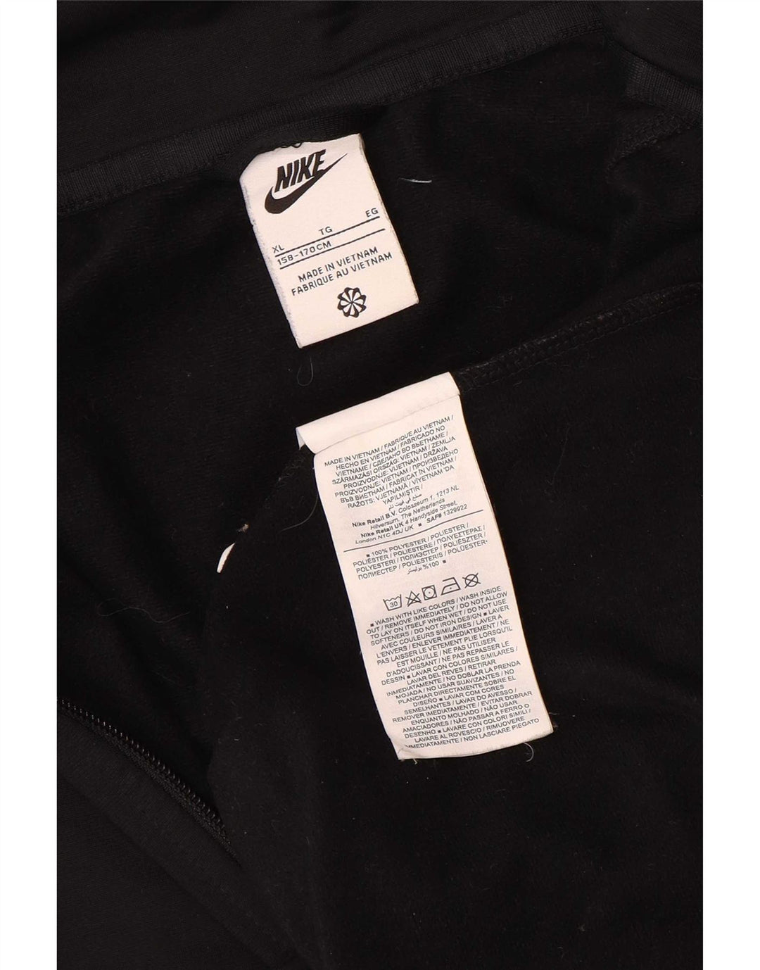 Jaqueta Nike Boys Tracksuit Top 13-14 Anos XL Preto Poliéster