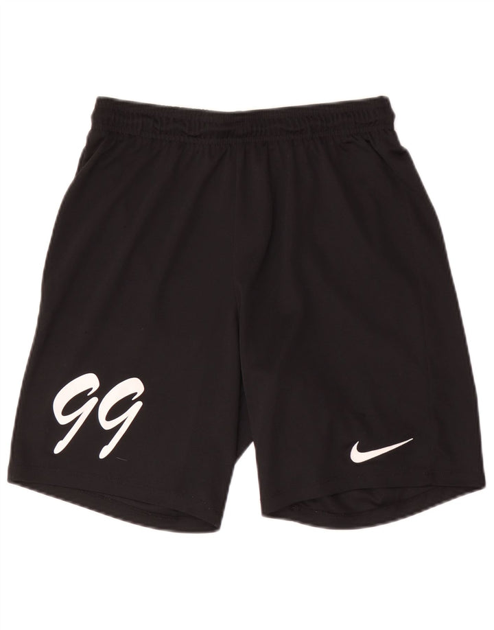 NIKE Masculino Dri Fit Graphic Sport Shorts Médio Preto Poliéster