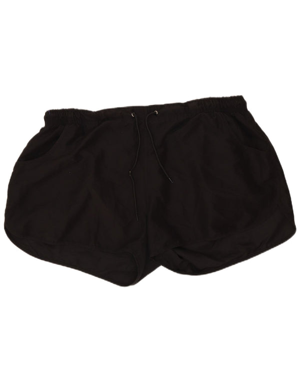 Shorts esportivos femininos do armazém da montanha UK 20 esportes pretos de poliéster 2XL
