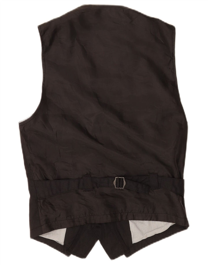 Colete masculino Zara XS preto listrado poliéster
