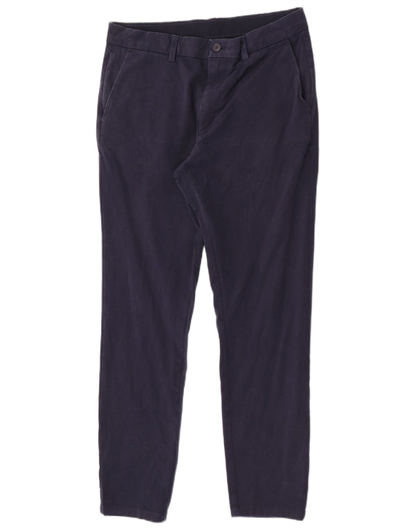 Calça Chino Masculina Slim Marks & Spencer W34 L31 Algodão Azul Marinho