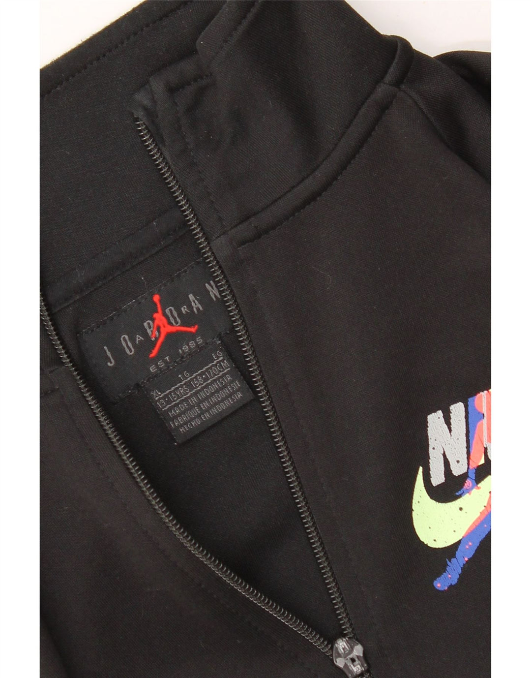 Jaqueta Jordan Boys Graphic Treino Top 13-14 Anos XL Preto