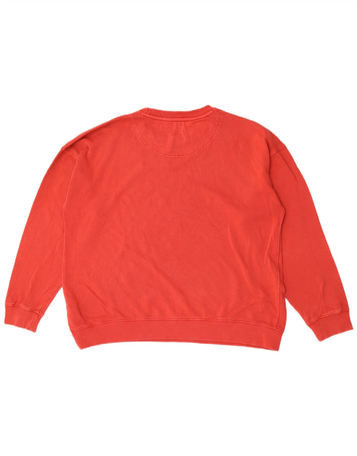 Jumper desproporcionado Reino Unido 16 da camisola das mulheres gordas da cara grande algodão vermelho
