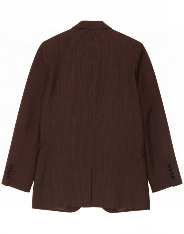 Dolce & Gabbana Mens Jaqueta Blazer de 3 Botões Reino Unido 36 Pequena Risca Marrom