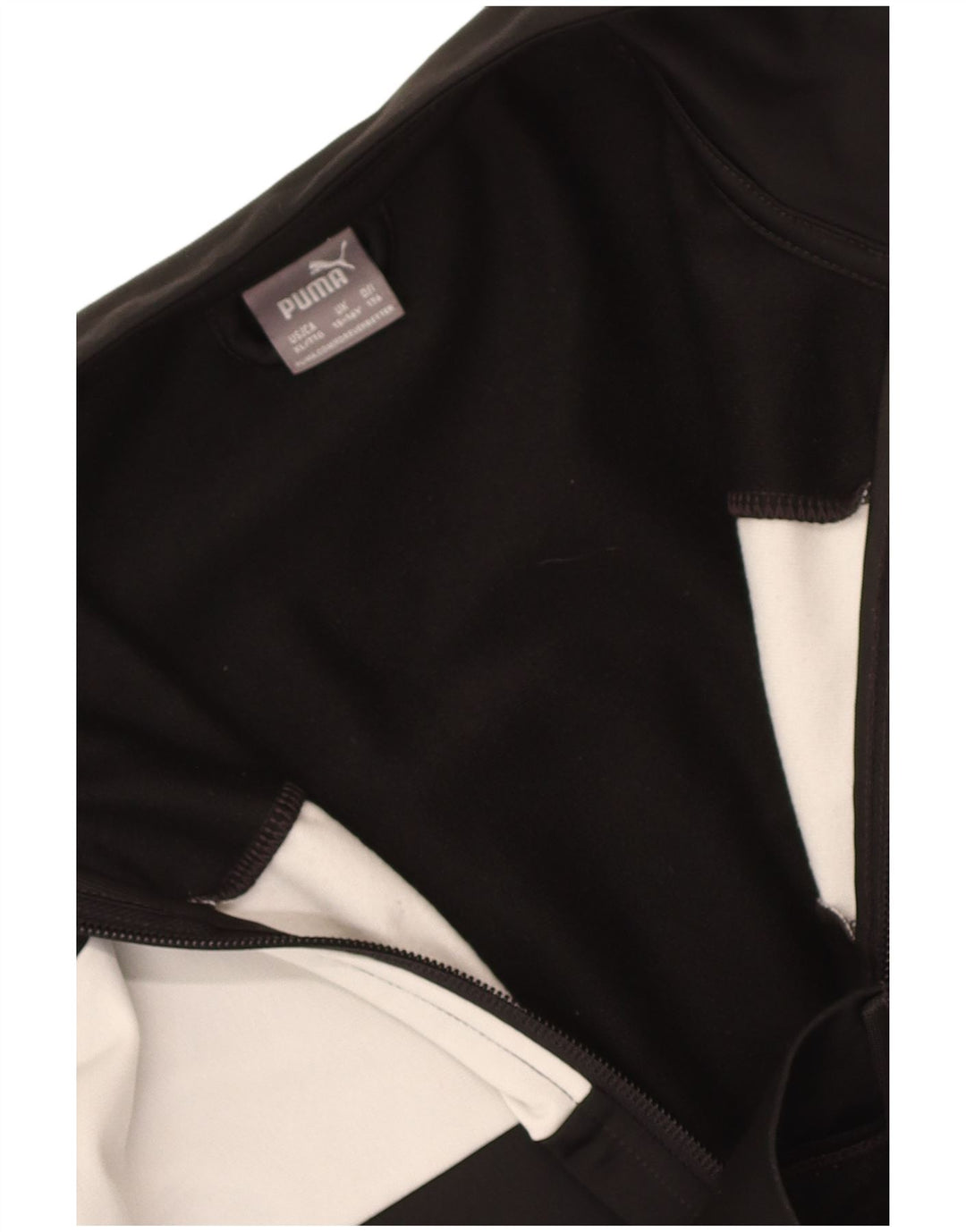 Jaqueta Puma Meninos Treino Top 15-16 Anos Preto Colorblock