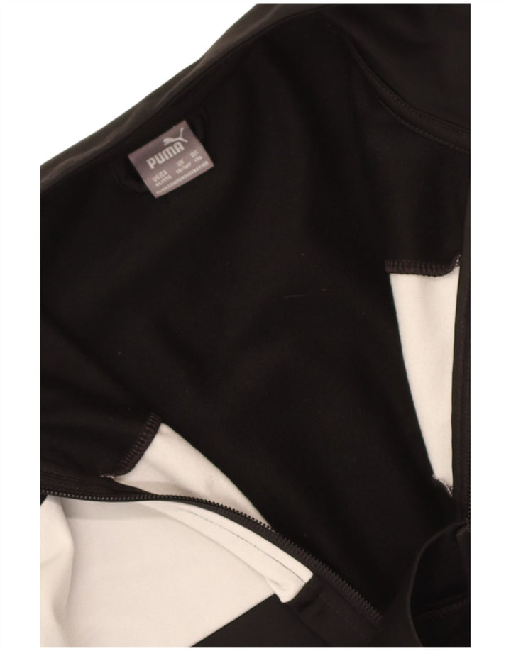 Jaqueta Puma Meninos Treino Top 15-16 Anos Preto Colorblock