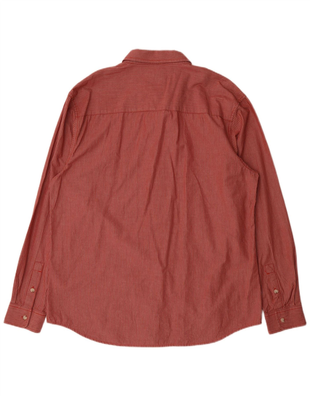 Camisa masculina de ajuste regular WRANGLER 2XL algodão listrado vermelho clássico