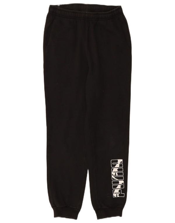 Puma Meninas Calças de Treino Graphic Joggers 15-16 Anos Preto