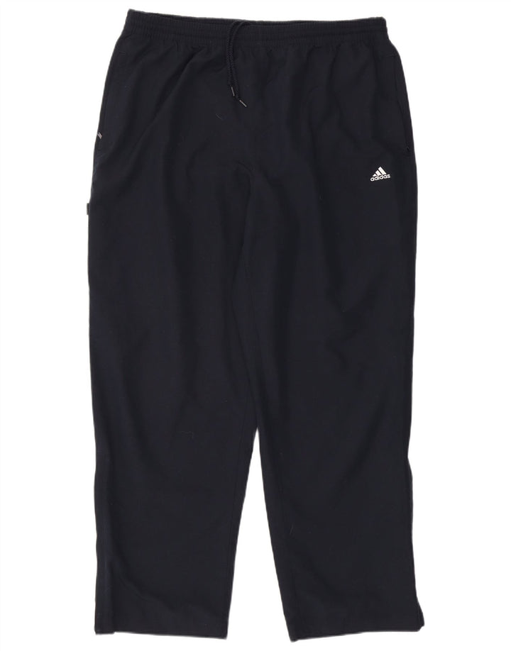 Calça de treino masculina Adidas 2XL poliéster azul marinho