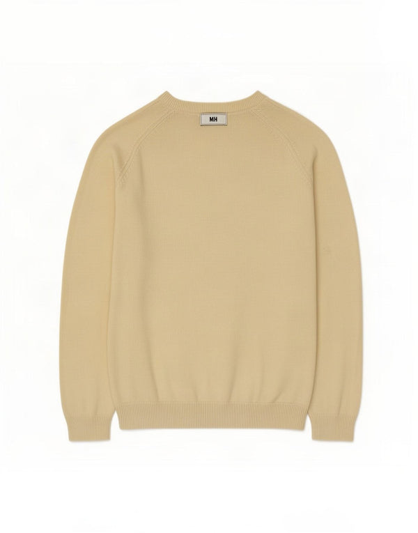 Zara Suéter feminino oversized com gola canoa Reino Unido 14 algodão amarelo médio