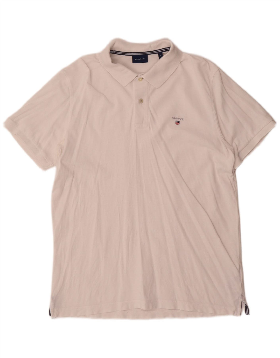 Camisa polo masculina Gant grande algodão branco