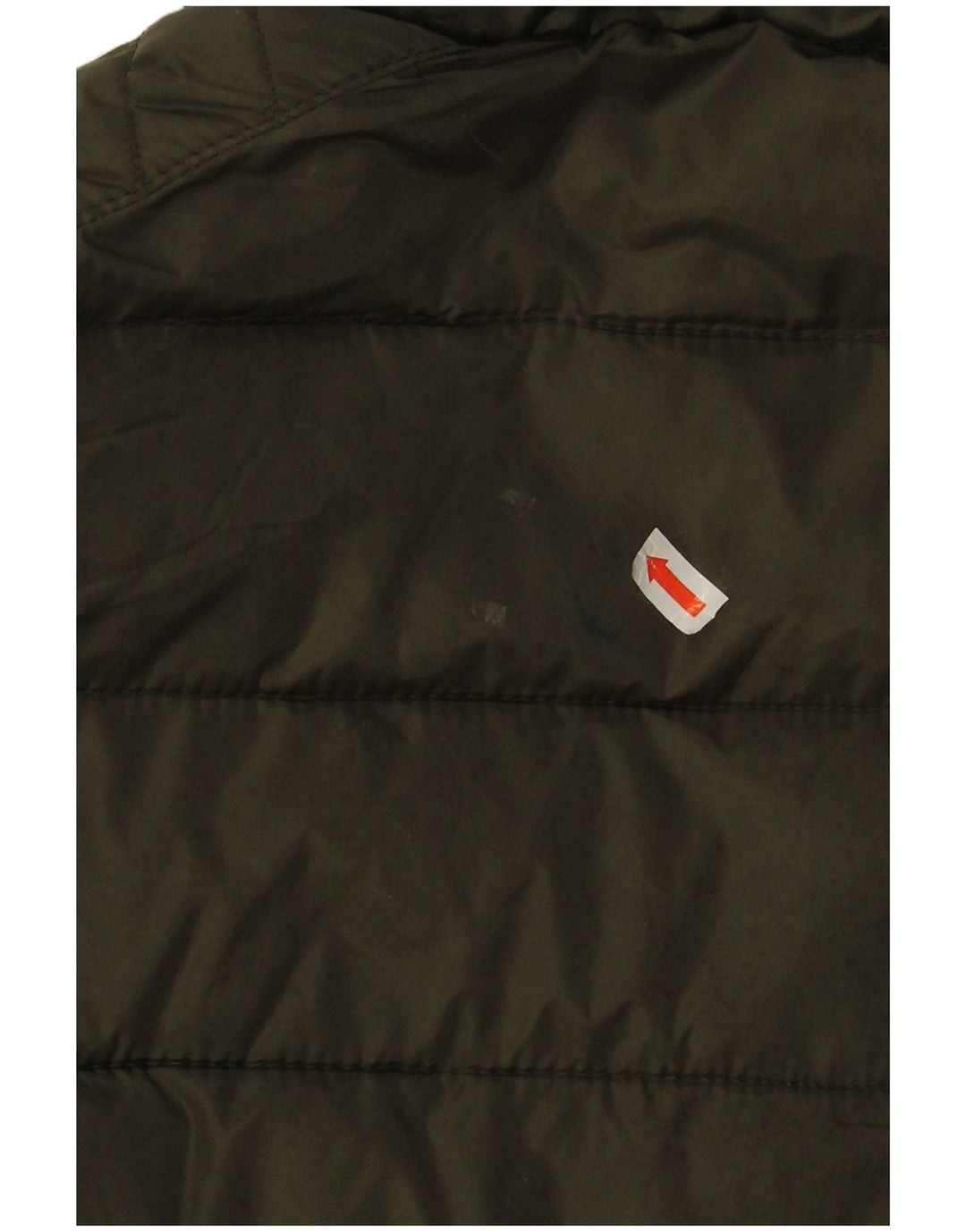 Jaqueta acolchoada com capuz masculina Zara UK 40 grande caqui nylon