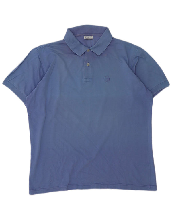 Camisa pólo masculina Sergio Tacchini grande azul