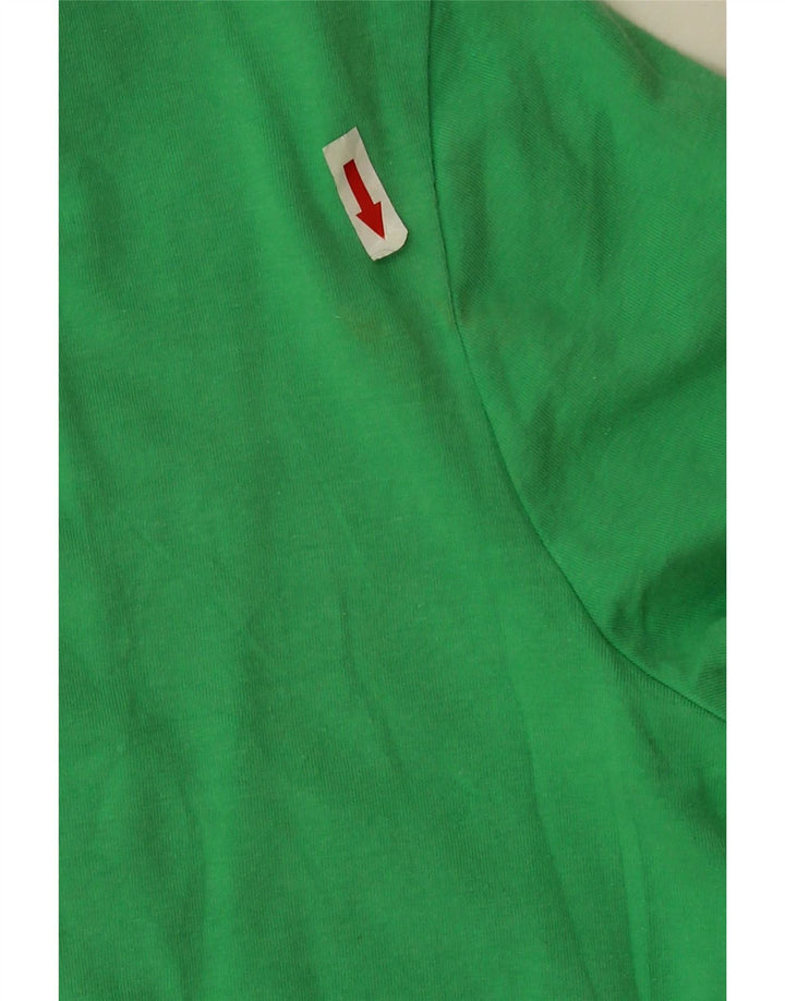 Camiseta feminina Izod UK 16 grande algodão verde