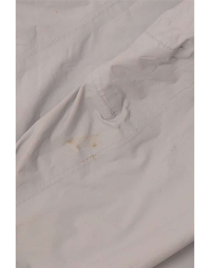 Jaqueta corta-vento feminina COLUMBIA com capuz Reino Unido 14 médio azul nylon esportivo