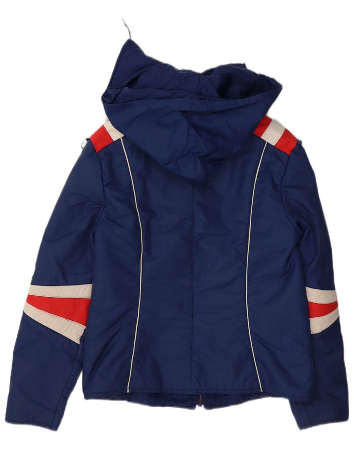 Jaqueta de esqui com capuz feminino Silvretta IT 42 médio azul marinho colorblock