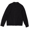 Jaqueta bomber masculina Zara UK 38 lã azul marinho médio