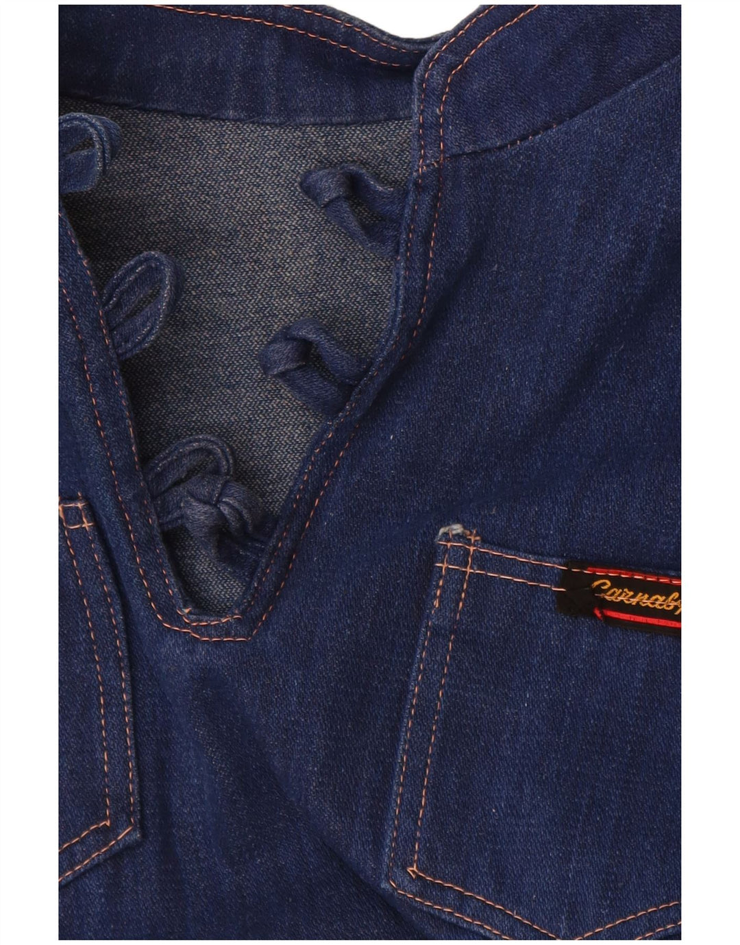 Vestido jeans feminino VINTAGE UK 14 azul médio