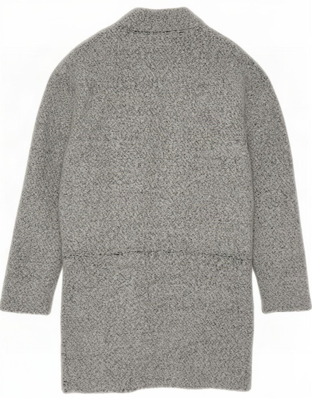 Suéter cardigã feminino Longline Marks & Spencer UK 8 poliéster cinza pequeno