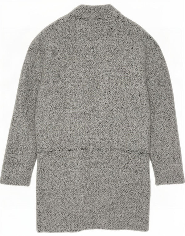 Suéter cardigã feminino Longline Marks & Spencer UK 8 poliéster cinza pequeno