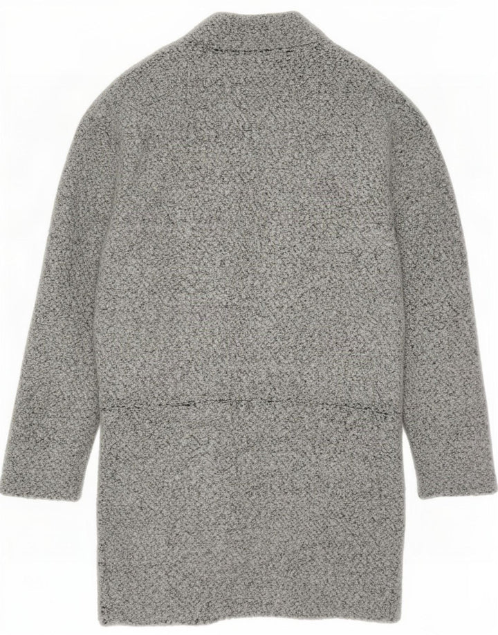 Suéter cardigã feminino Longline Marks & Spencer UK 8 poliéster cinza pequeno