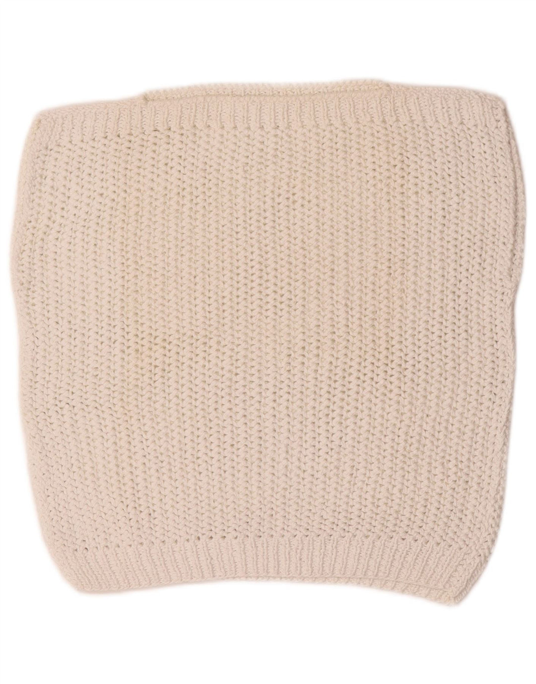 Regata feminina vintage de crochê com colete UK 12 médio branco
