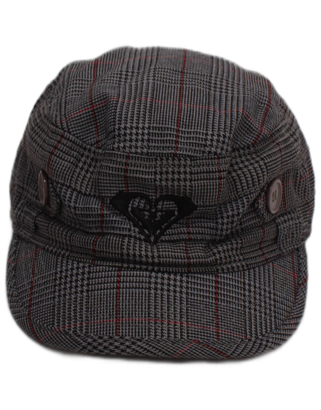 Boné feminino Roxy Newsboy tamanho único cinza houndstooth