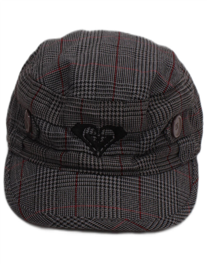 Boné feminino Roxy Newsboy tamanho único cinza houndstooth