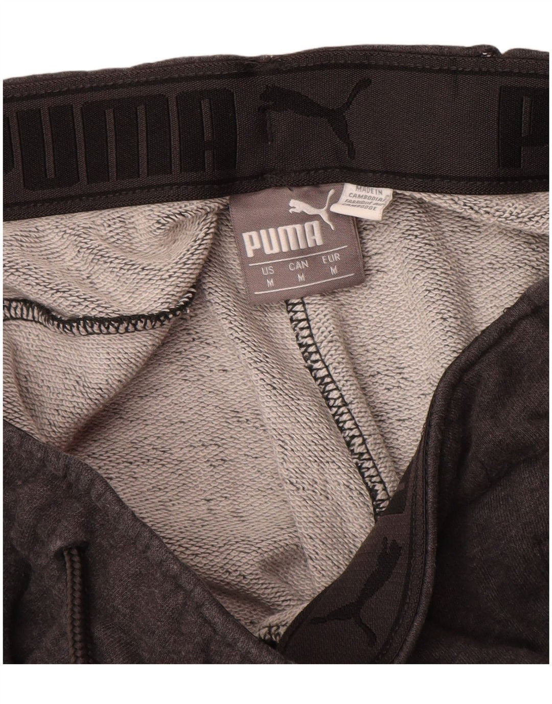 Calça de treino masculina PUMA Joggers cinza médio