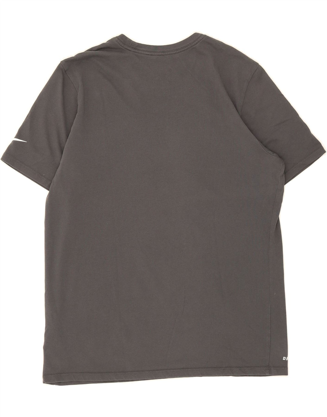 NIKE Mens Dri Fit Graphic T-Shirt Top Large Grey Cotton Vintage Nike and Second-Hand Nike from Messina Hembry 