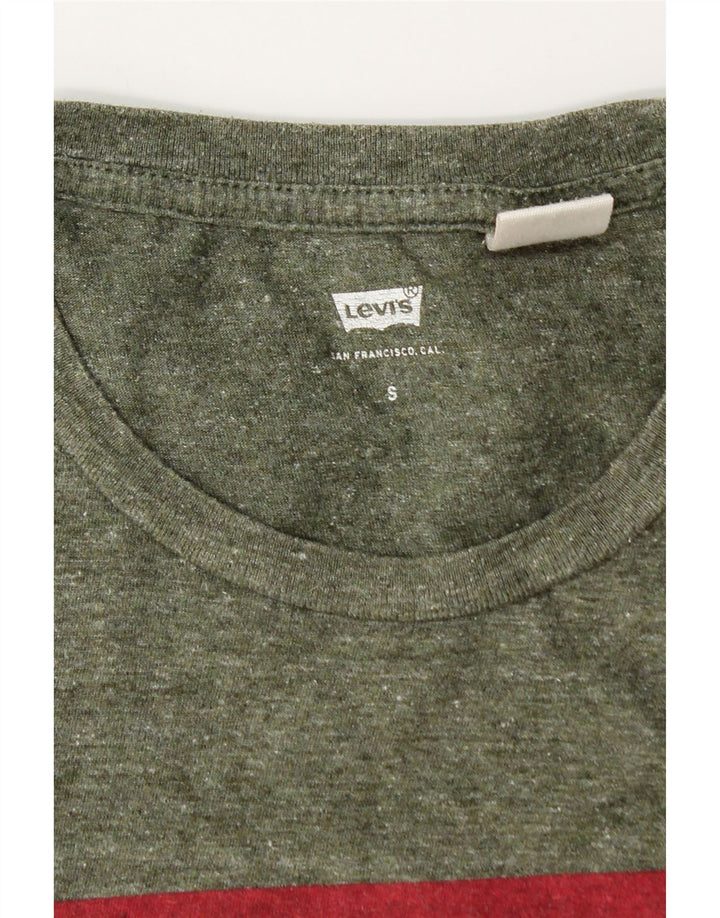 Camiseta gráfica masculina Levi's Top pequeno cáqui salpicado