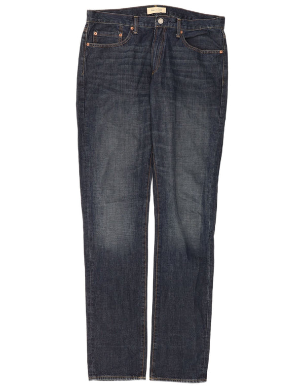Gap Mens Slim Jeans W34 L30 Azul Algodão