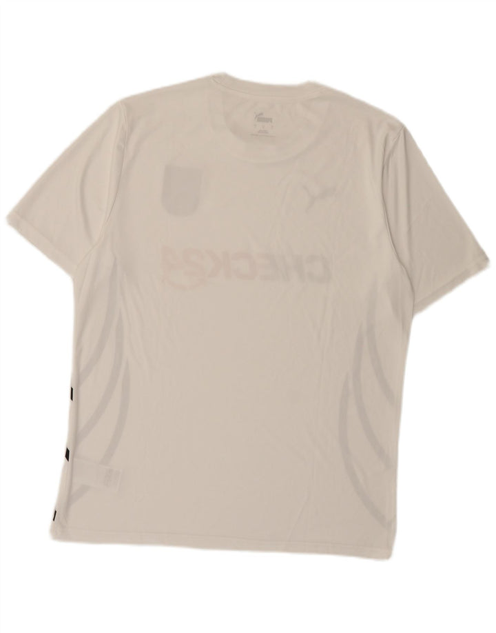 Camiseta masculina Puma Deutshland Graphic grande poliéster branco